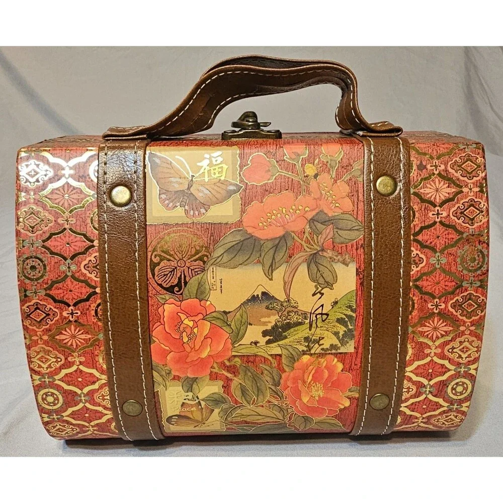 Punch Studio Decorative Case Hard Case Purse Keepsake Box Deco Art Oriental